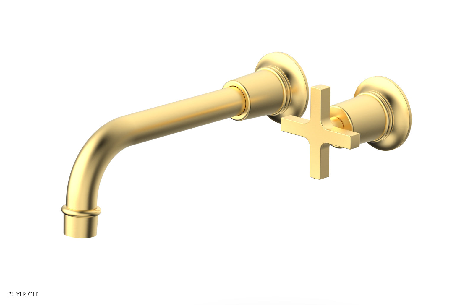Phylrich HEX MODERN Single Handle Wall Lavatory Set - Cross Handle