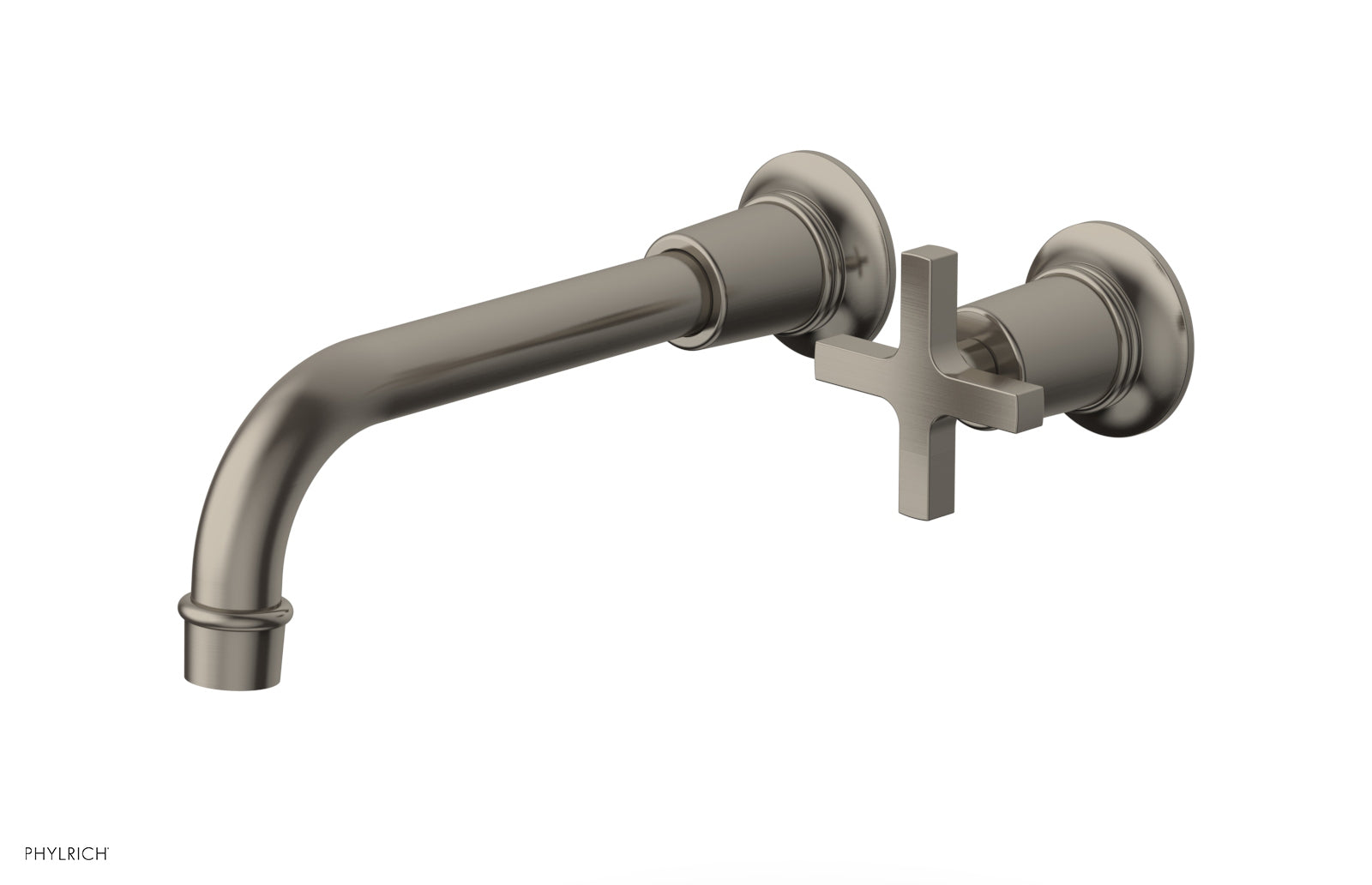 Phylrich HEX MODERN Single Handle Wall Lavatory Set - Cross Handle