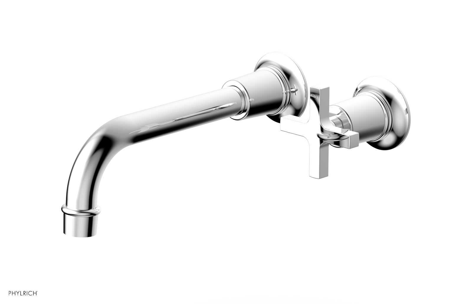 polished chrome lavatory set
