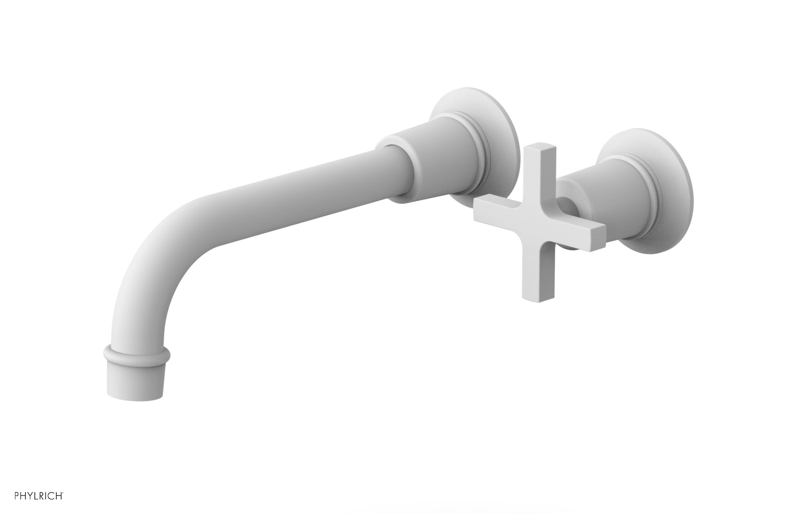 Phylrich HEX MODERN Single Handle Wall Lavatory Set - Cross Handle