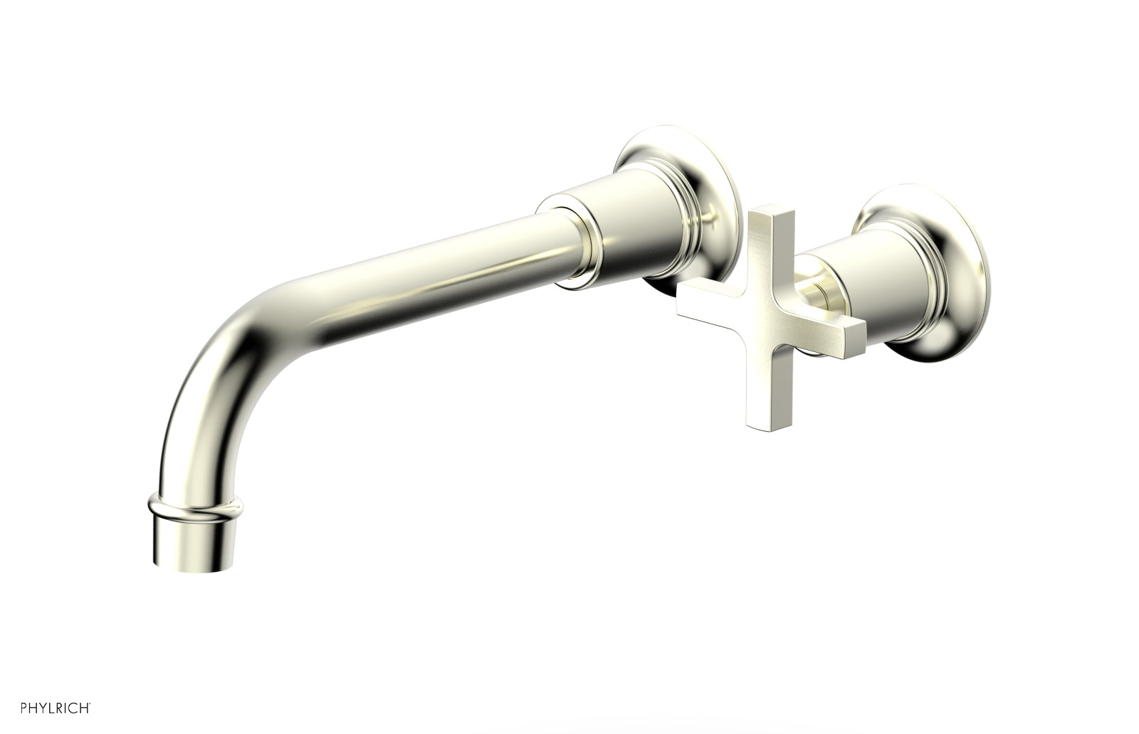 Phylrich HEX MODERN Single Handle Wall Lavatory Set - Cross Handle