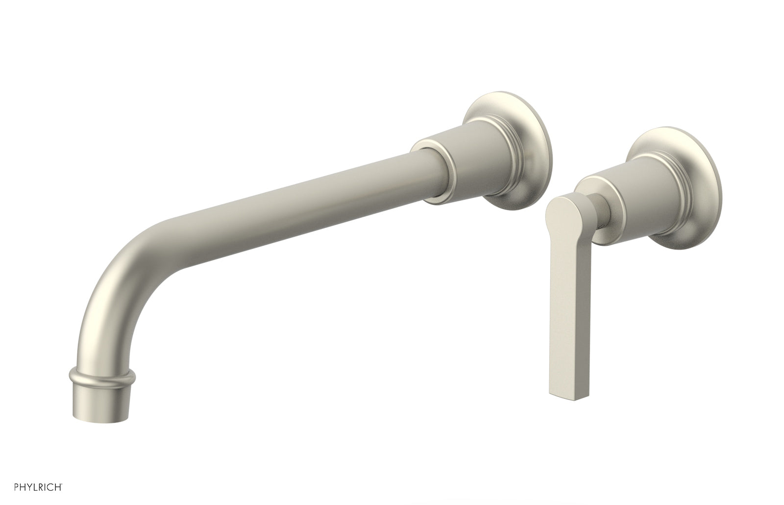 Phylrich HEX MODERN 10" Single Handle Wall Lavatory Set - Lever Handle