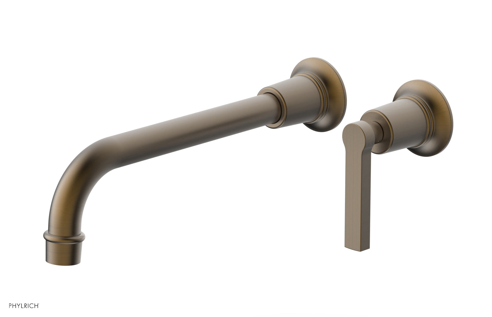 Phylrich HEX MODERN 10" Single Handle Wall Lavatory Set - Lever Handle