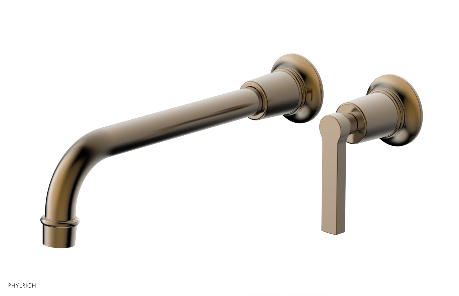 Phylrich HEX MODERN 10" Single Handle Wall Lavatory Set - Lever Handle