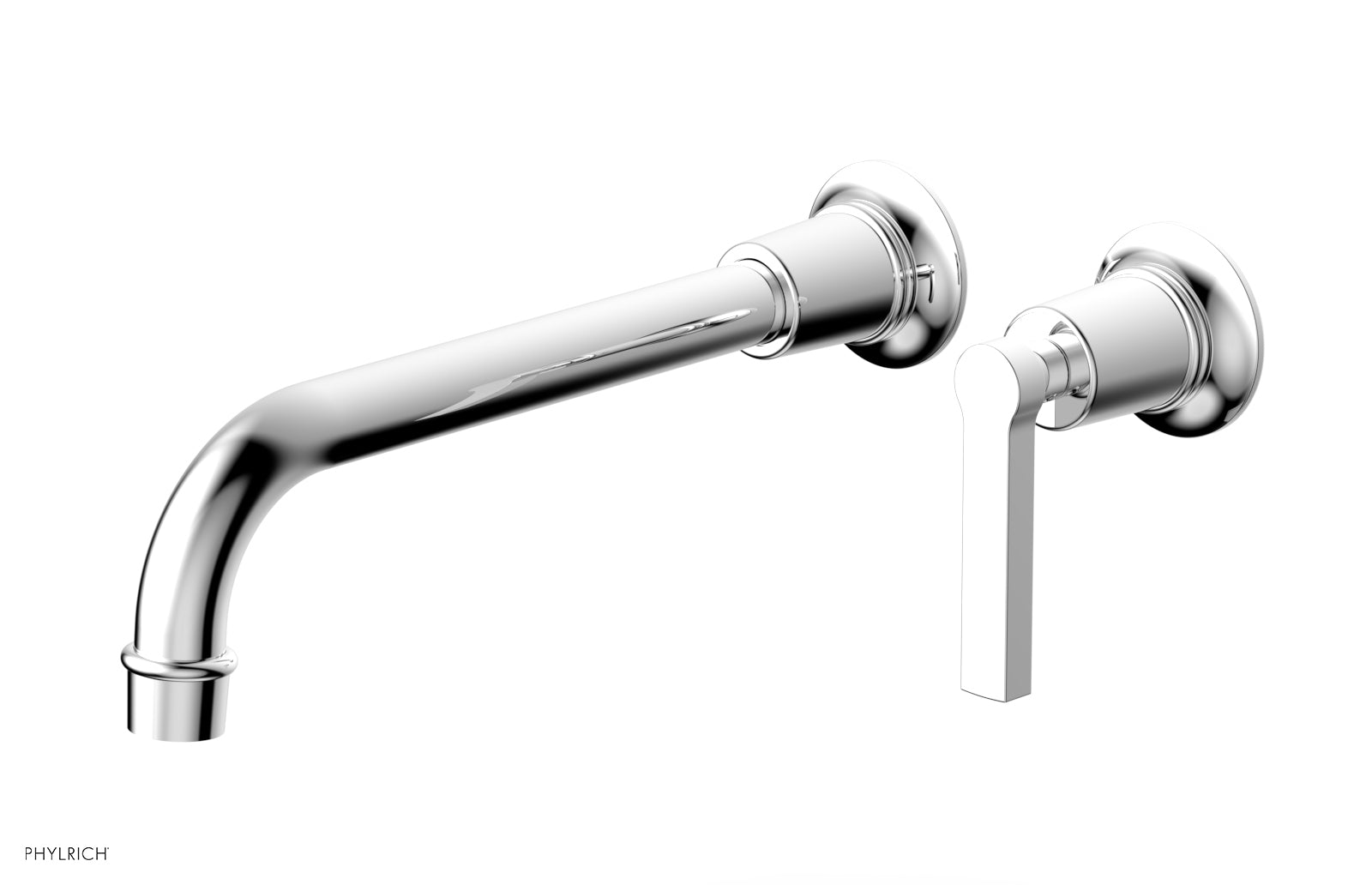 polished chrome lavatory set