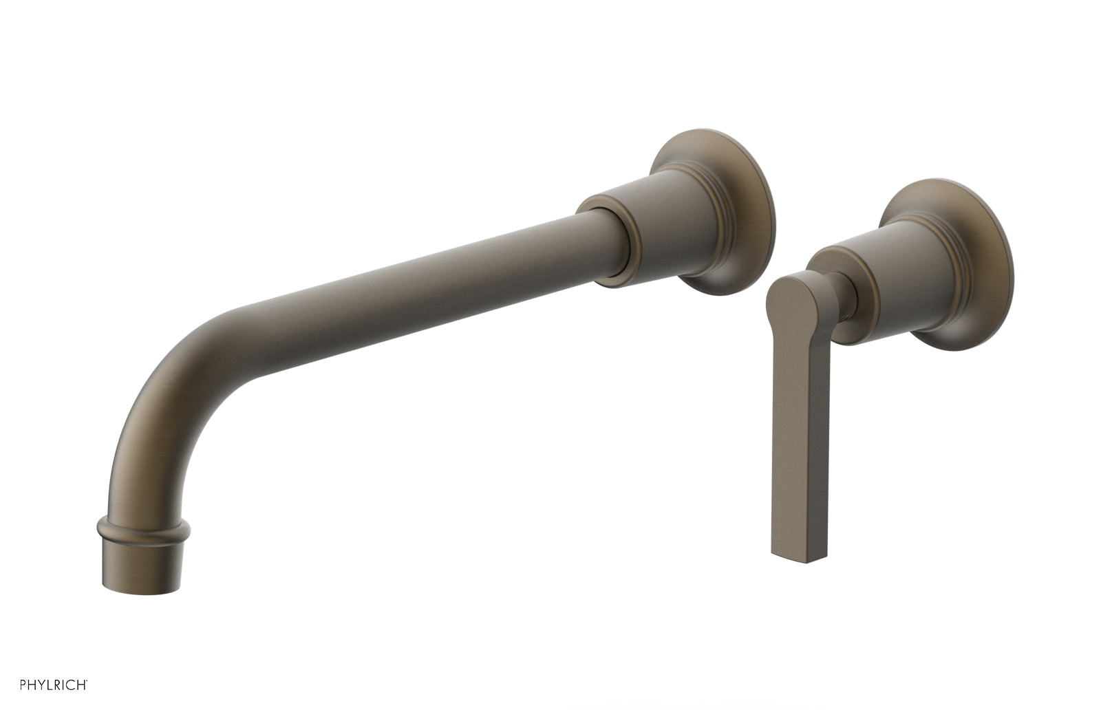 Phylrich HEX MODERN 10" Single Handle Wall Lavatory Set - Lever Handle