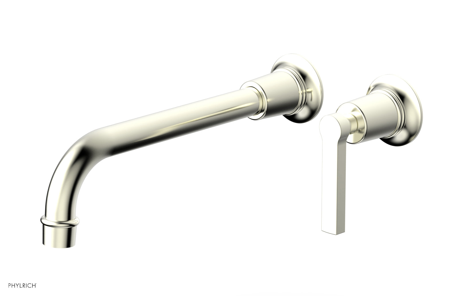 Phylrich HEX MODERN 10" Single Handle Wall Lavatory Set - Lever Handle