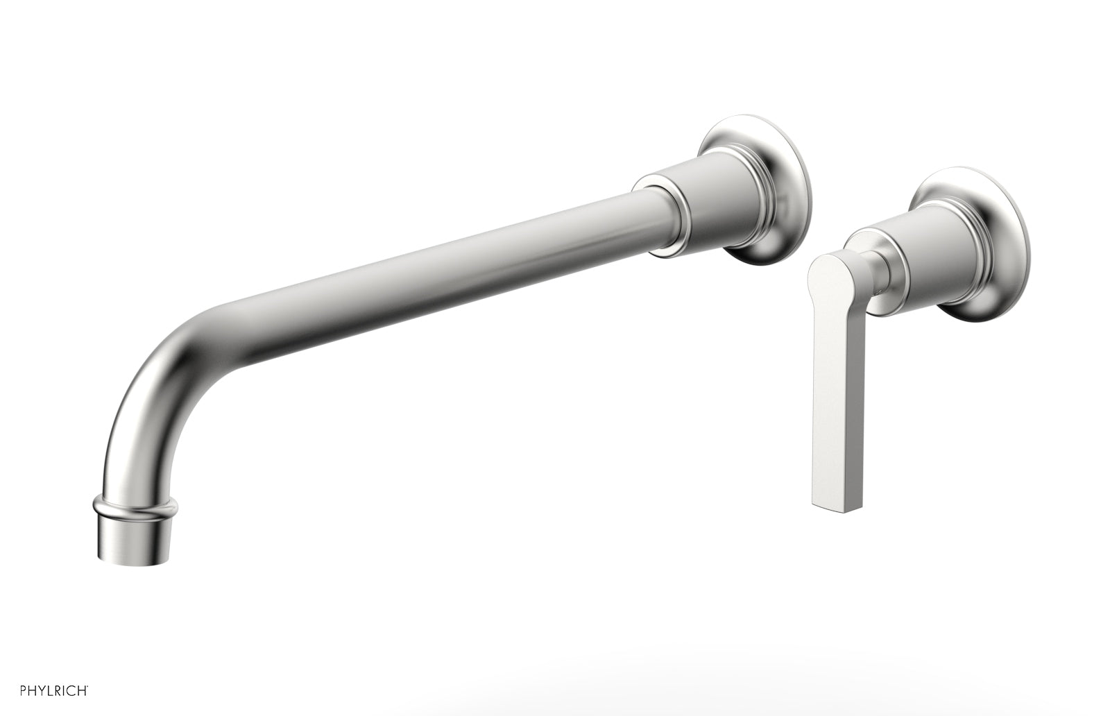 Phylrich HEX MODERN 12" Single Handle Wall Lavatory Set - Lever Handle