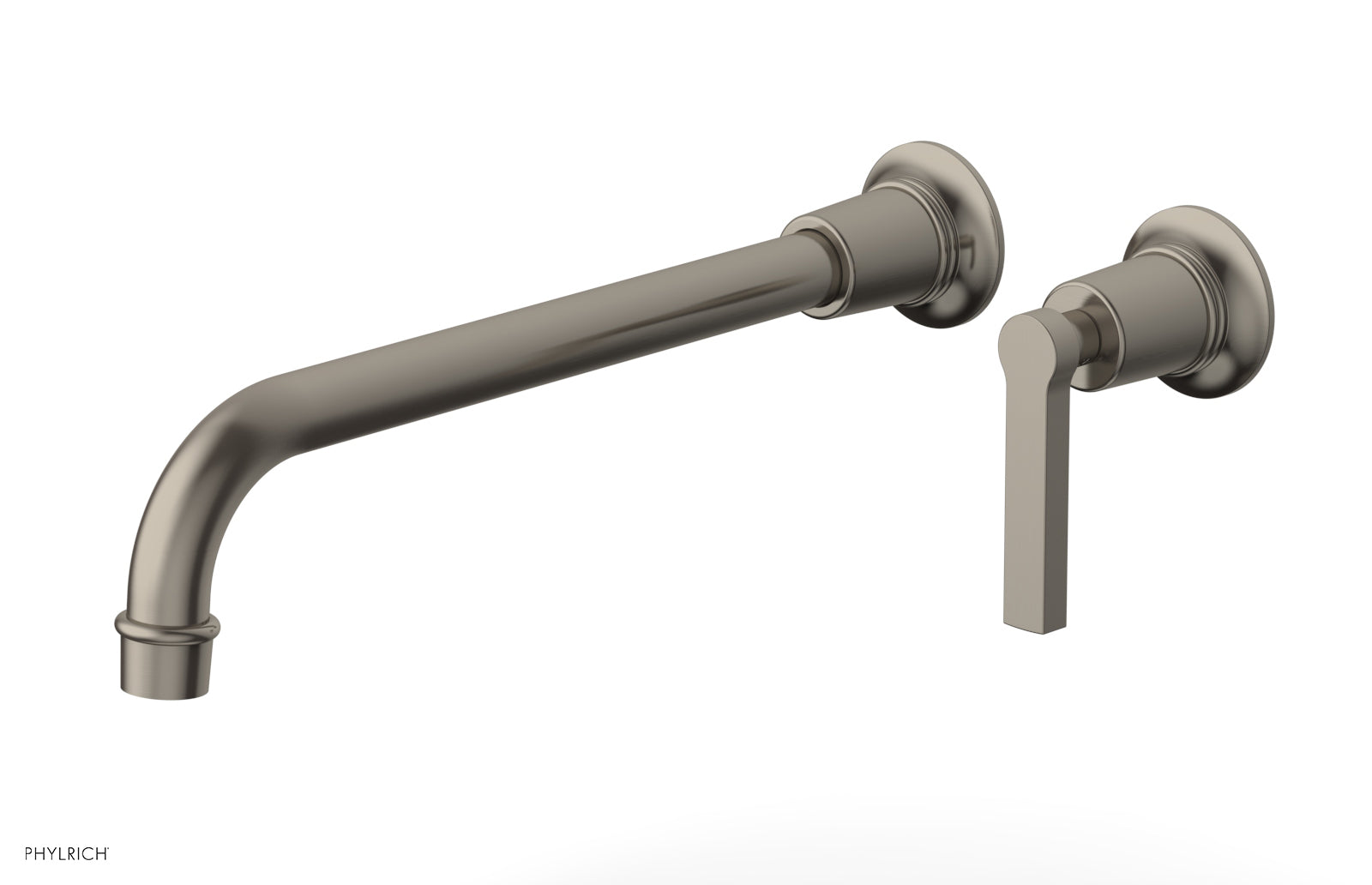 Phylrich HEX MODERN 12" Single Handle Wall Lavatory Set - Lever Handle