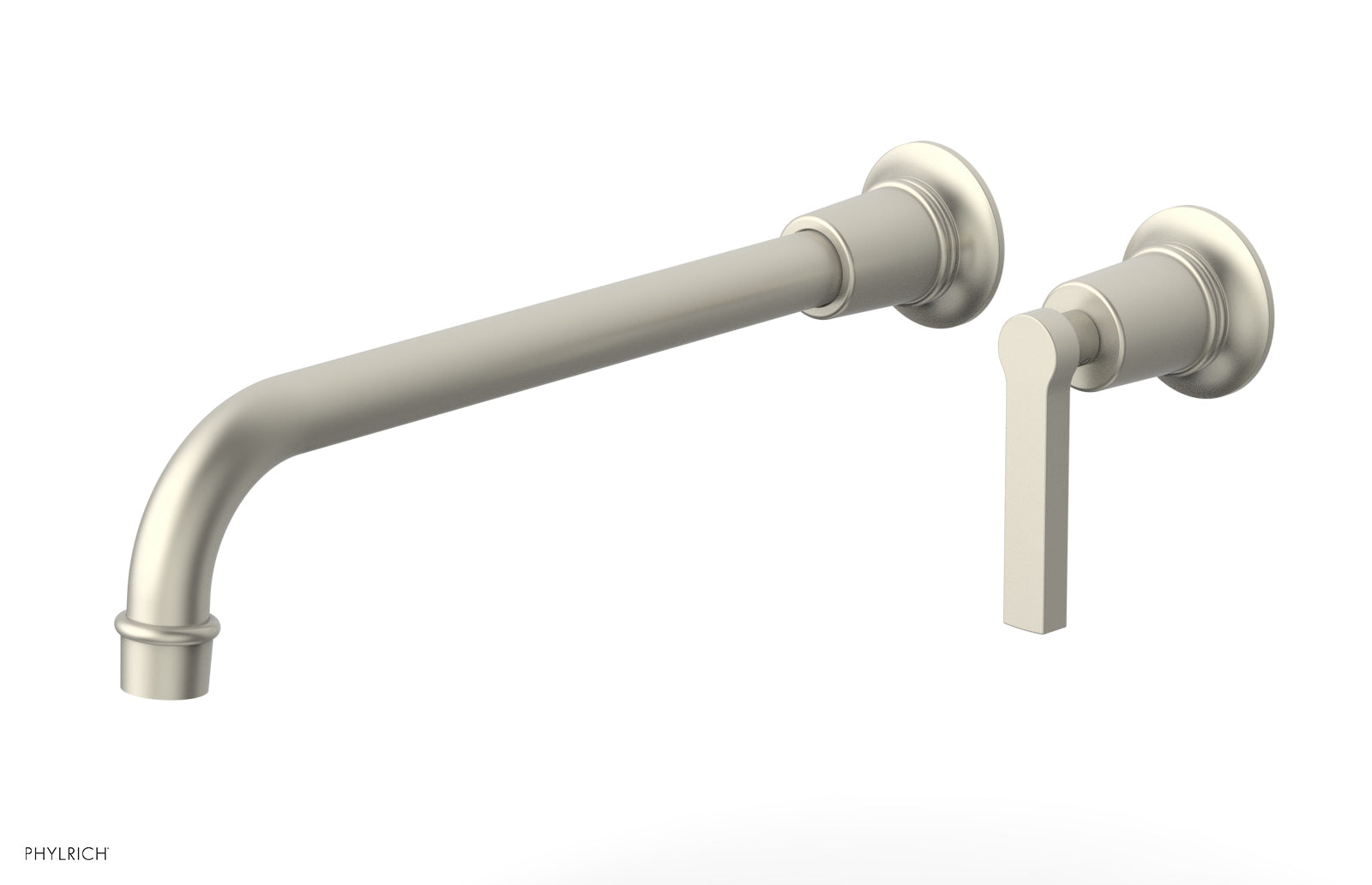 Phylrich HEX MODERN 12" Single Handle Wall Lavatory Set - Lever Handle