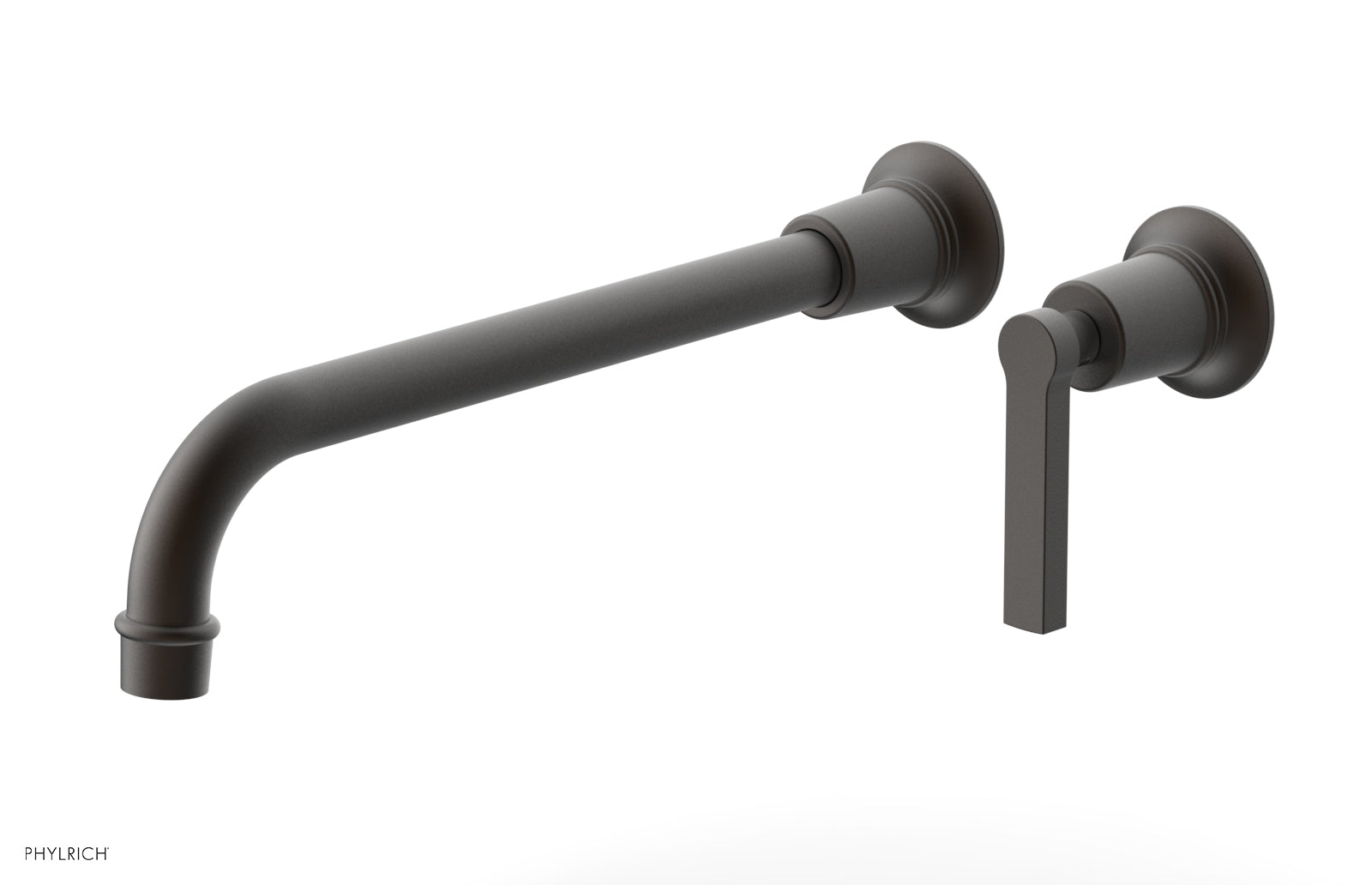 Phylrich HEX MODERN 12" Single Handle Wall Lavatory Set - Lever Handle