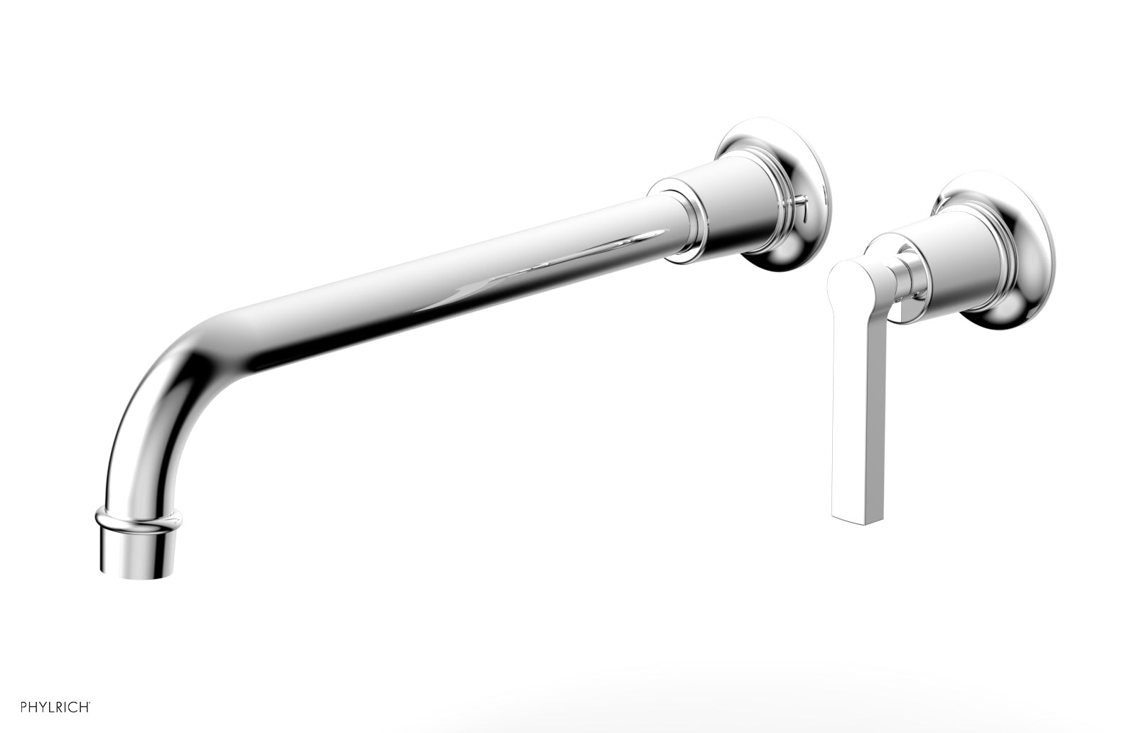 polished chrome lavatory set