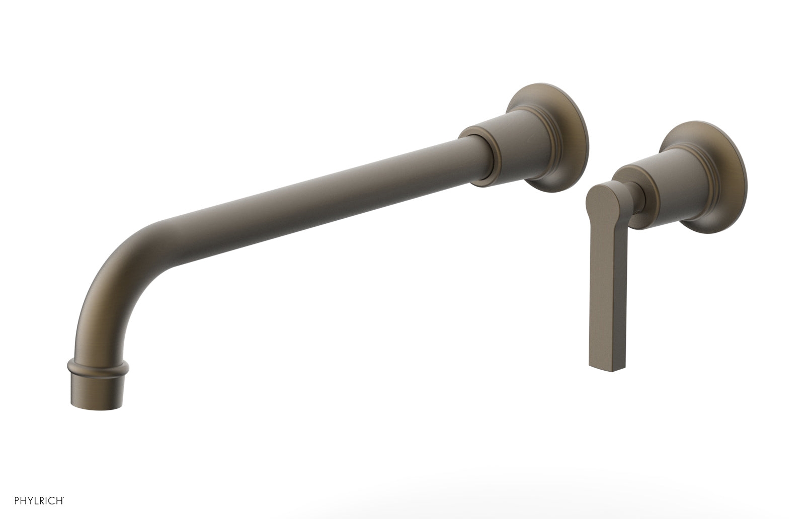 Phylrich HEX MODERN 12" Single Handle Wall Lavatory Set - Lever Handle
