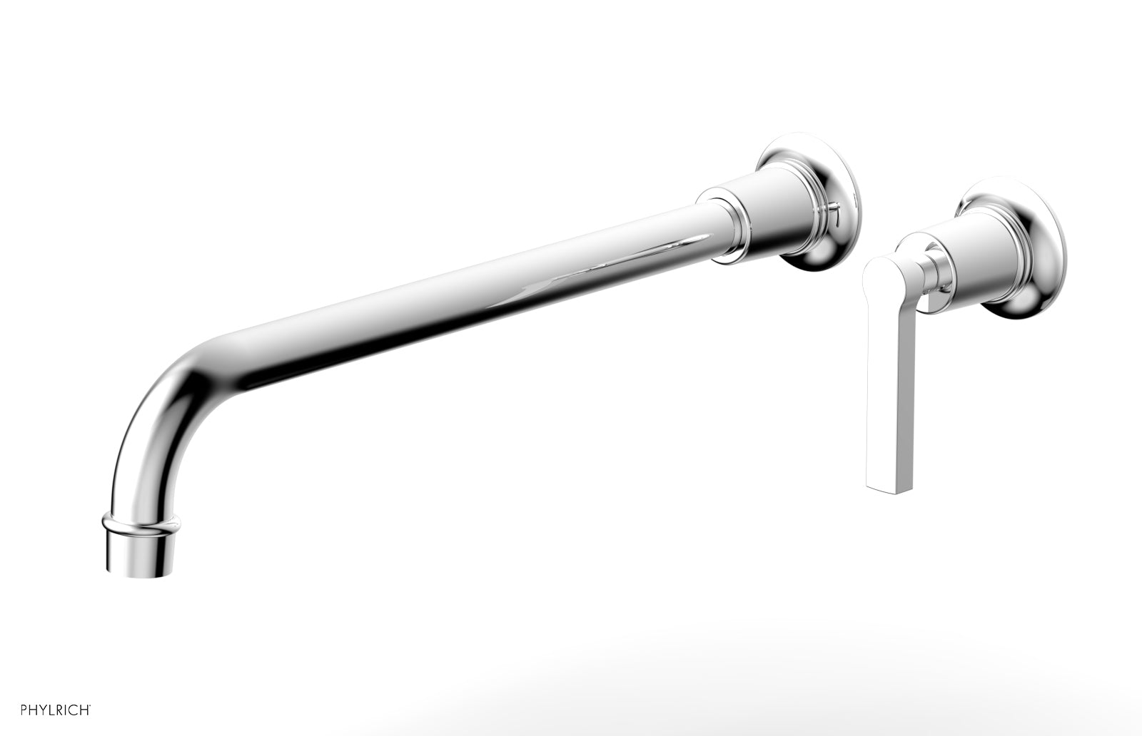 polished chrome lavatory set