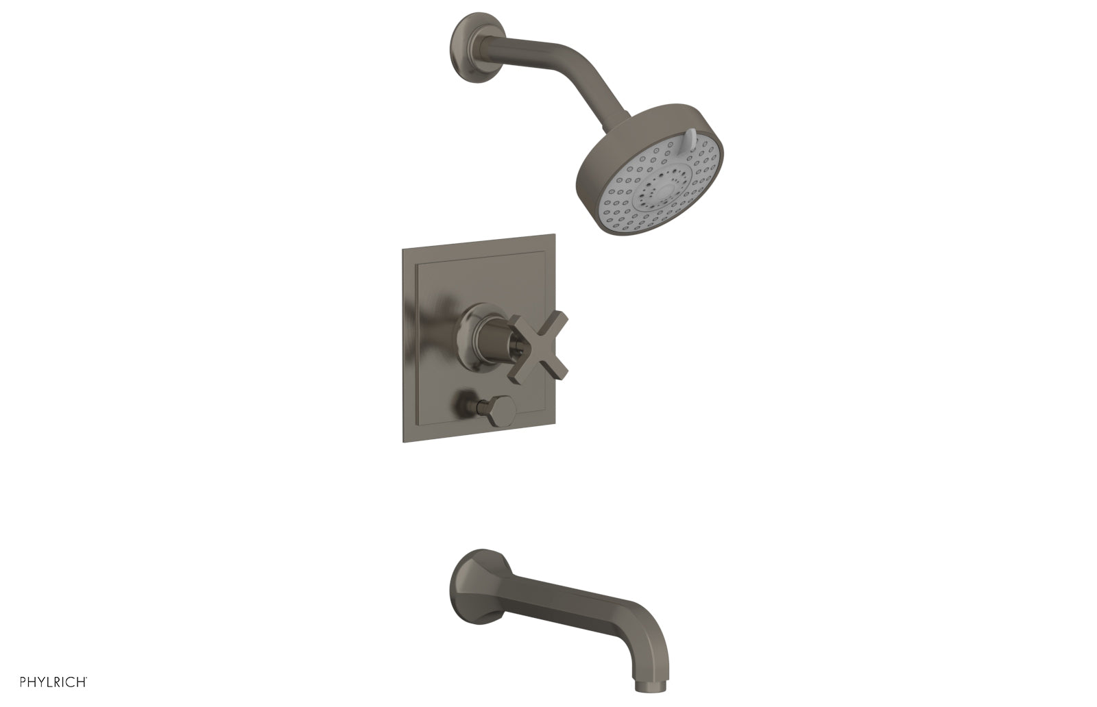 Phylrich HEX MODERN Pressure Balance Tub and Shower Set