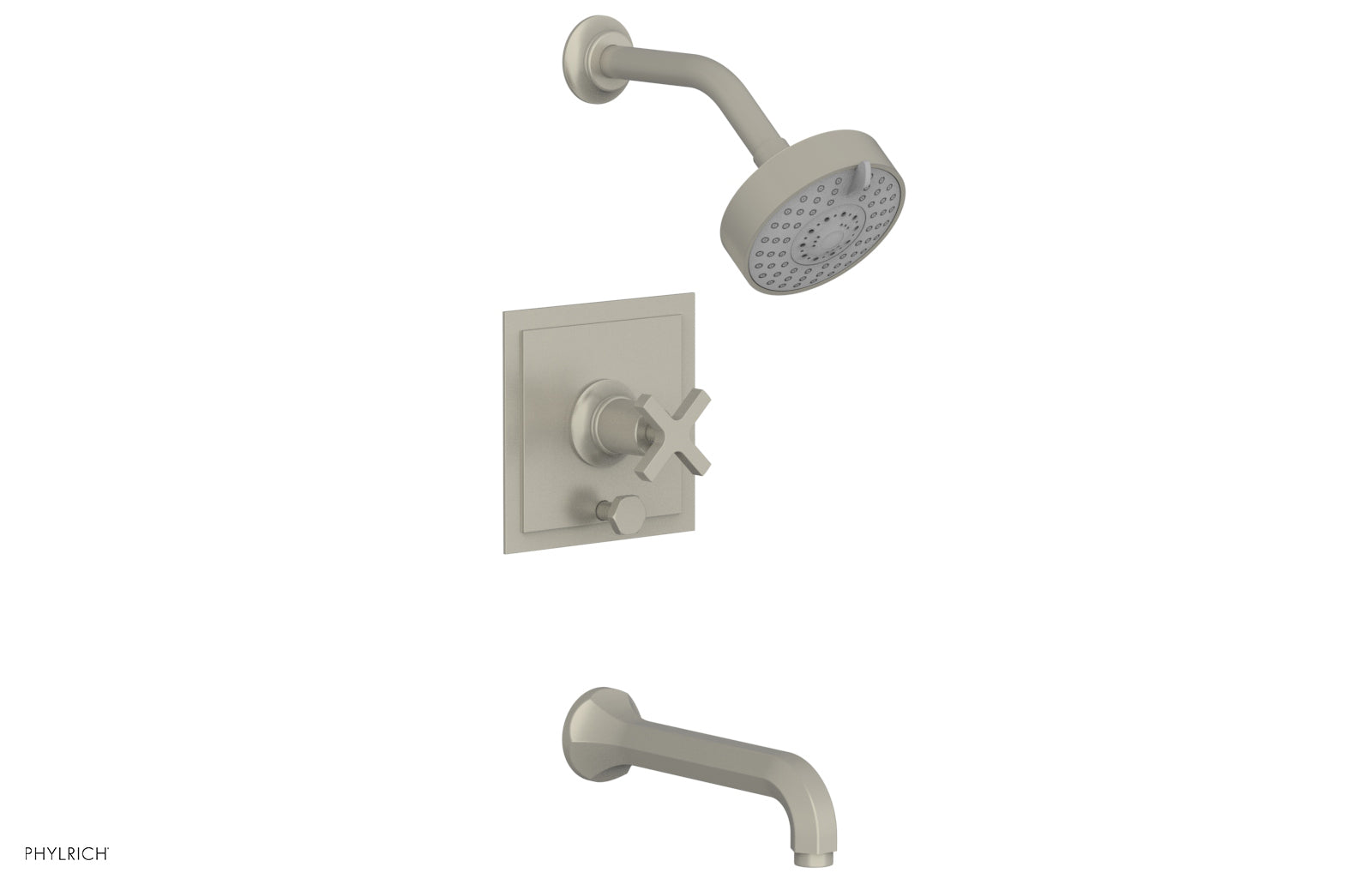 Phylrich HEX MODERN Pressure Balance Tub and Shower Set