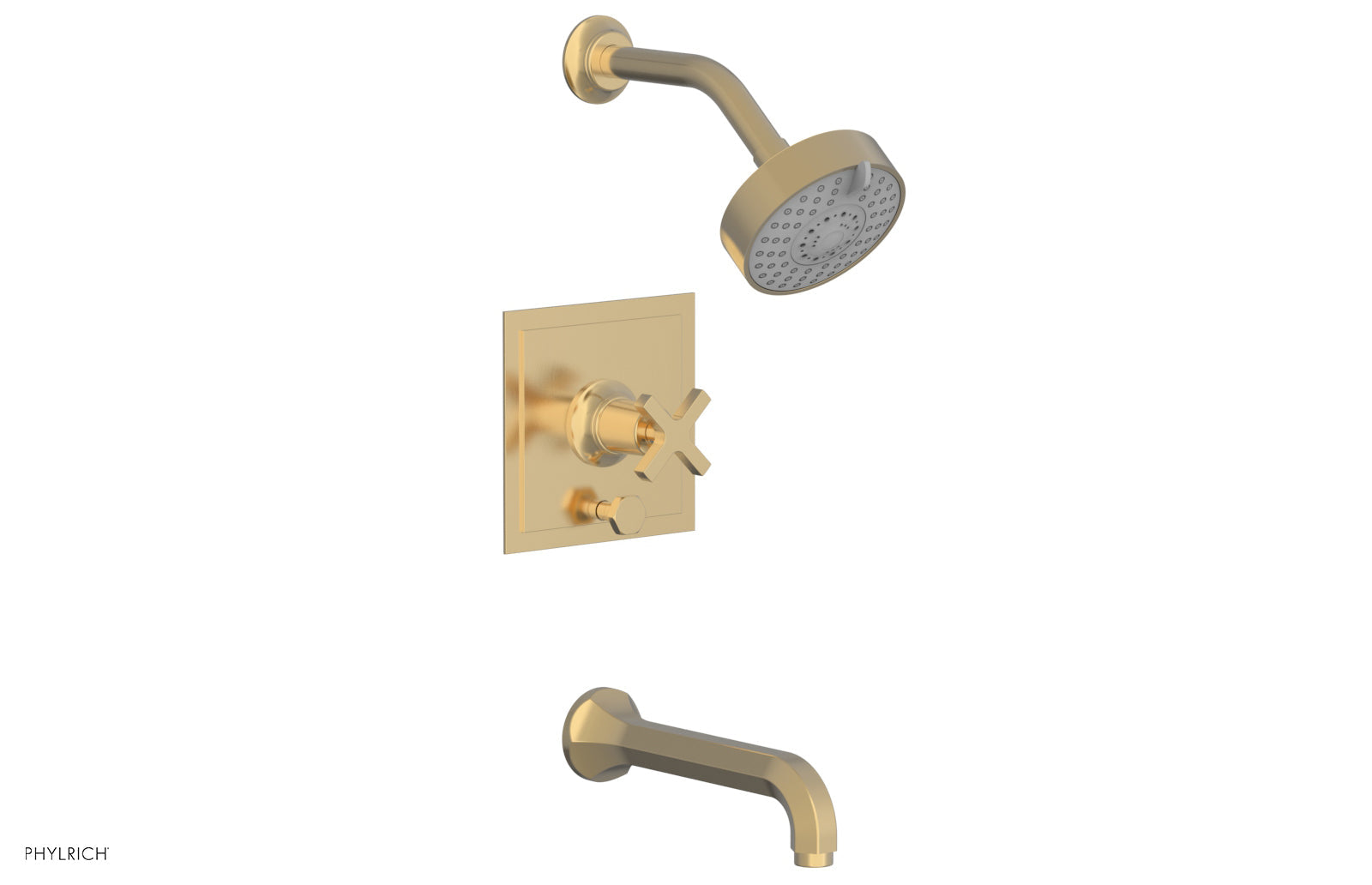 Phylrich HEX MODERN Pressure Balance Tub and Shower Set