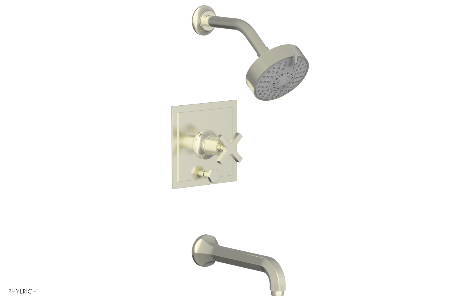 Phylrich HEX MODERN Pressure Balance Tub and Shower Set