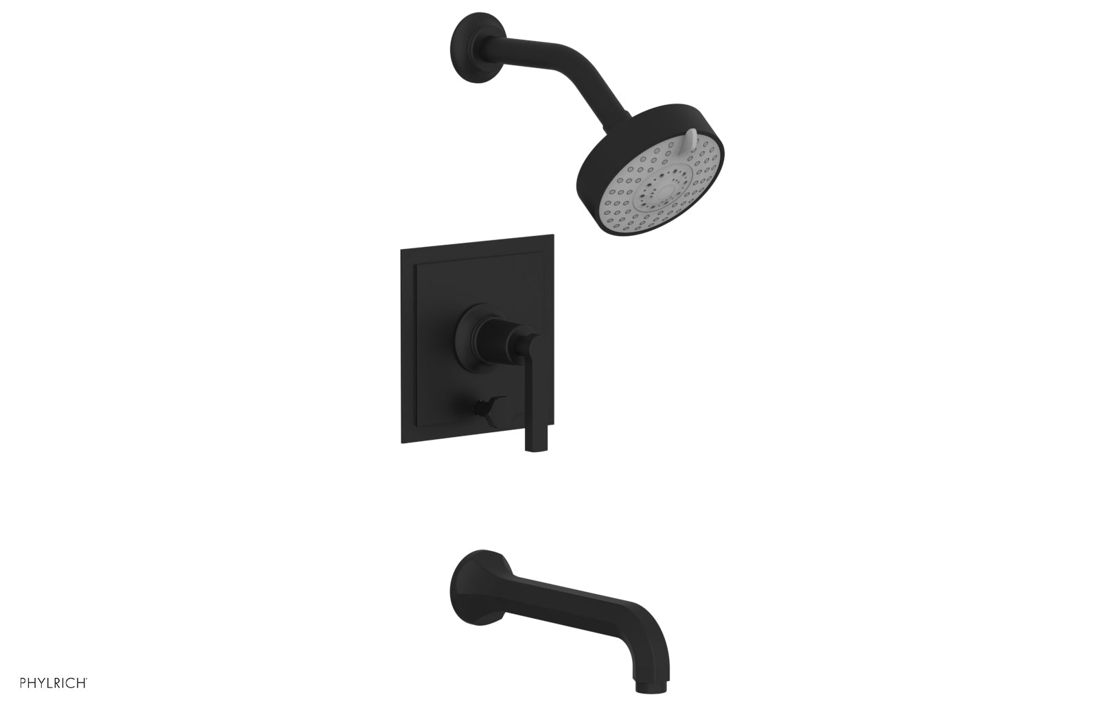 Phylrich HEX MODERN Pressure Balance Tub and Shower Set