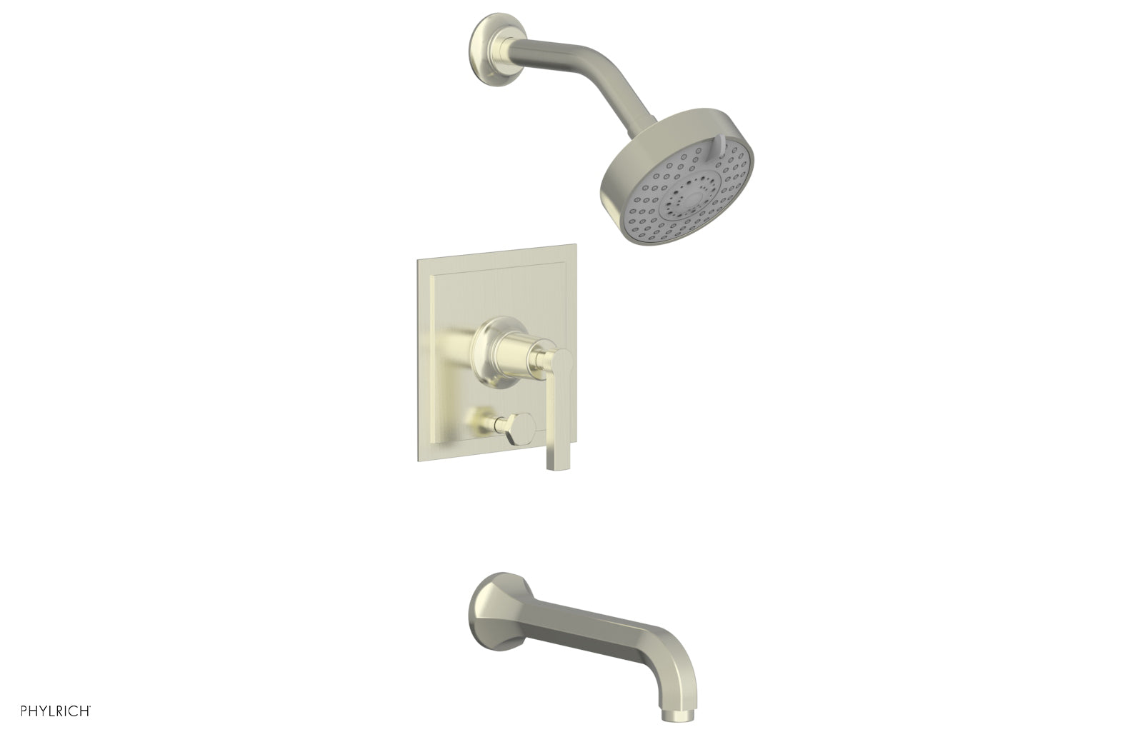 Phylrich HEX MODERN Pressure Balance Tub and Shower Set
