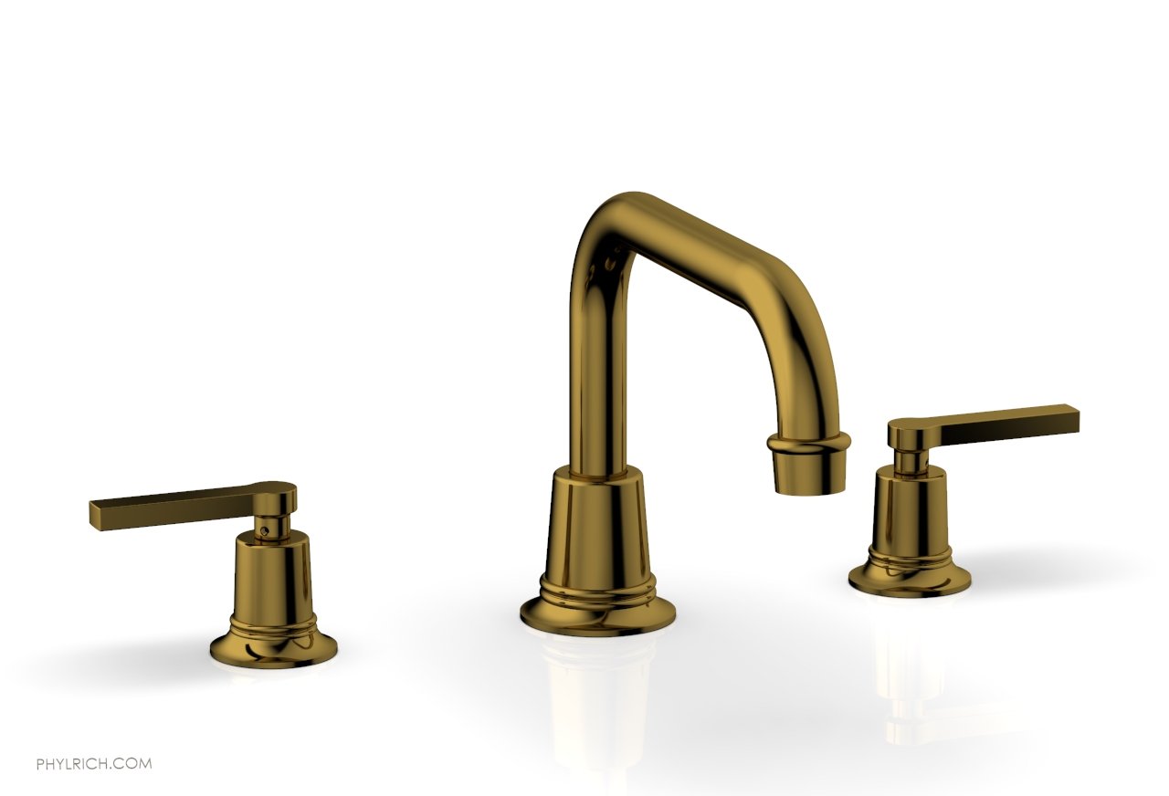 Phylrich HEX MODERN Deck Tub Set - Lever Handles