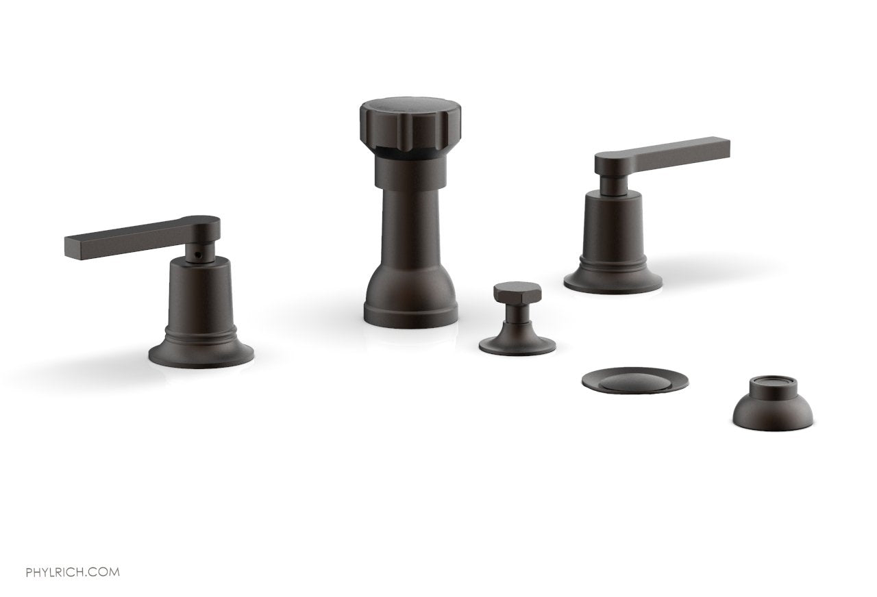 Phylrich HEX MODERN Four Hole Bidet Set - Lever Handles