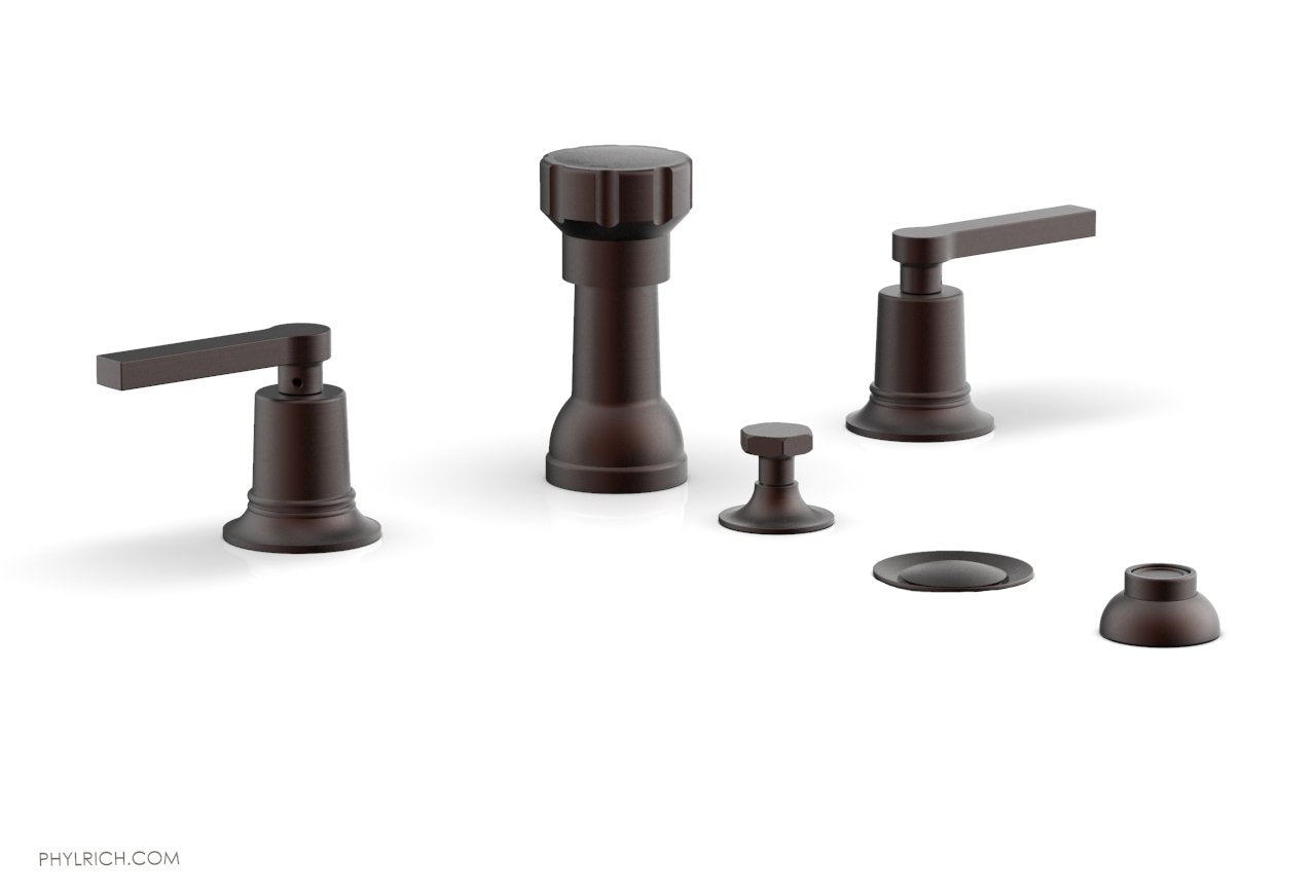 Phylrich HEX MODERN Four Hole Bidet Set - Lever Handles