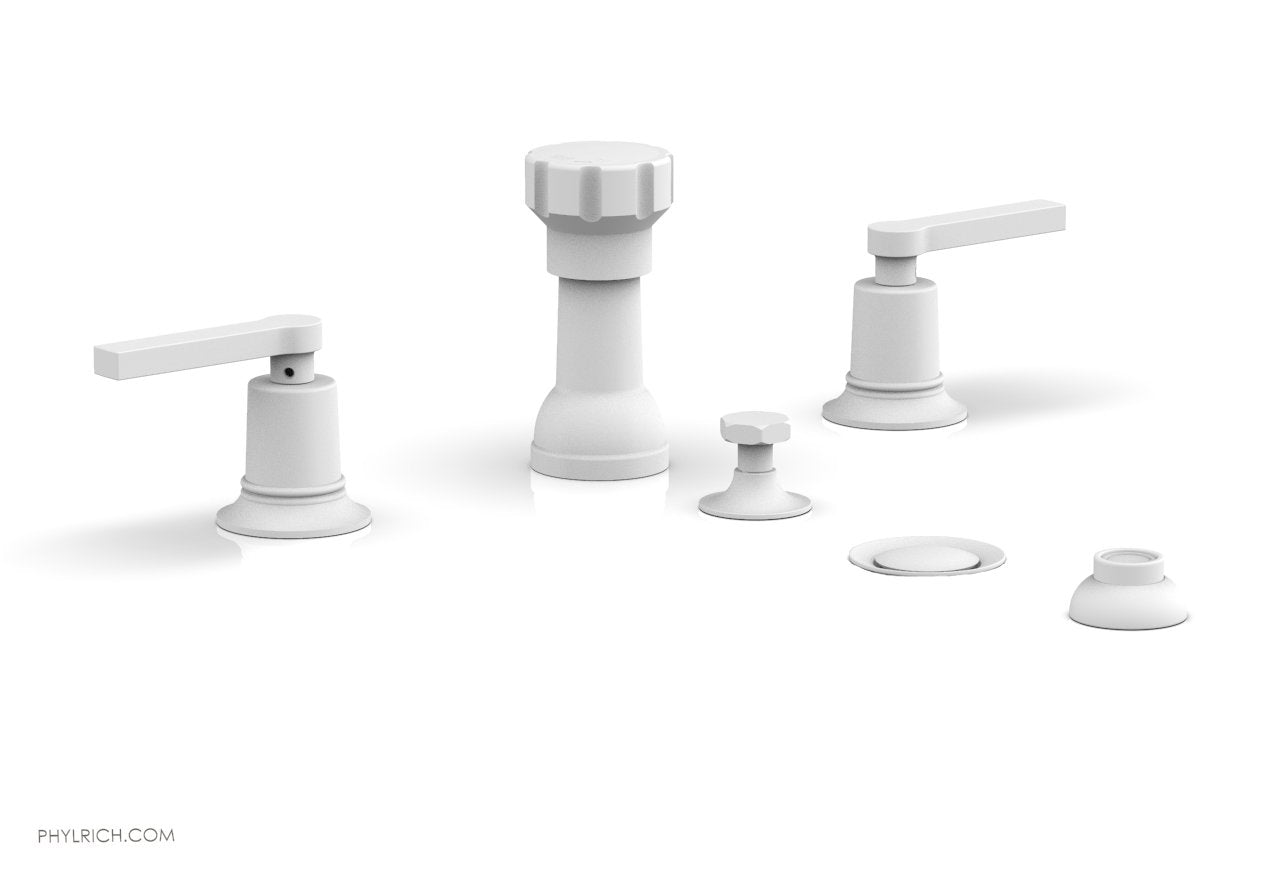 Phylrich HEX MODERN Four Hole Bidet Set - Lever Handles