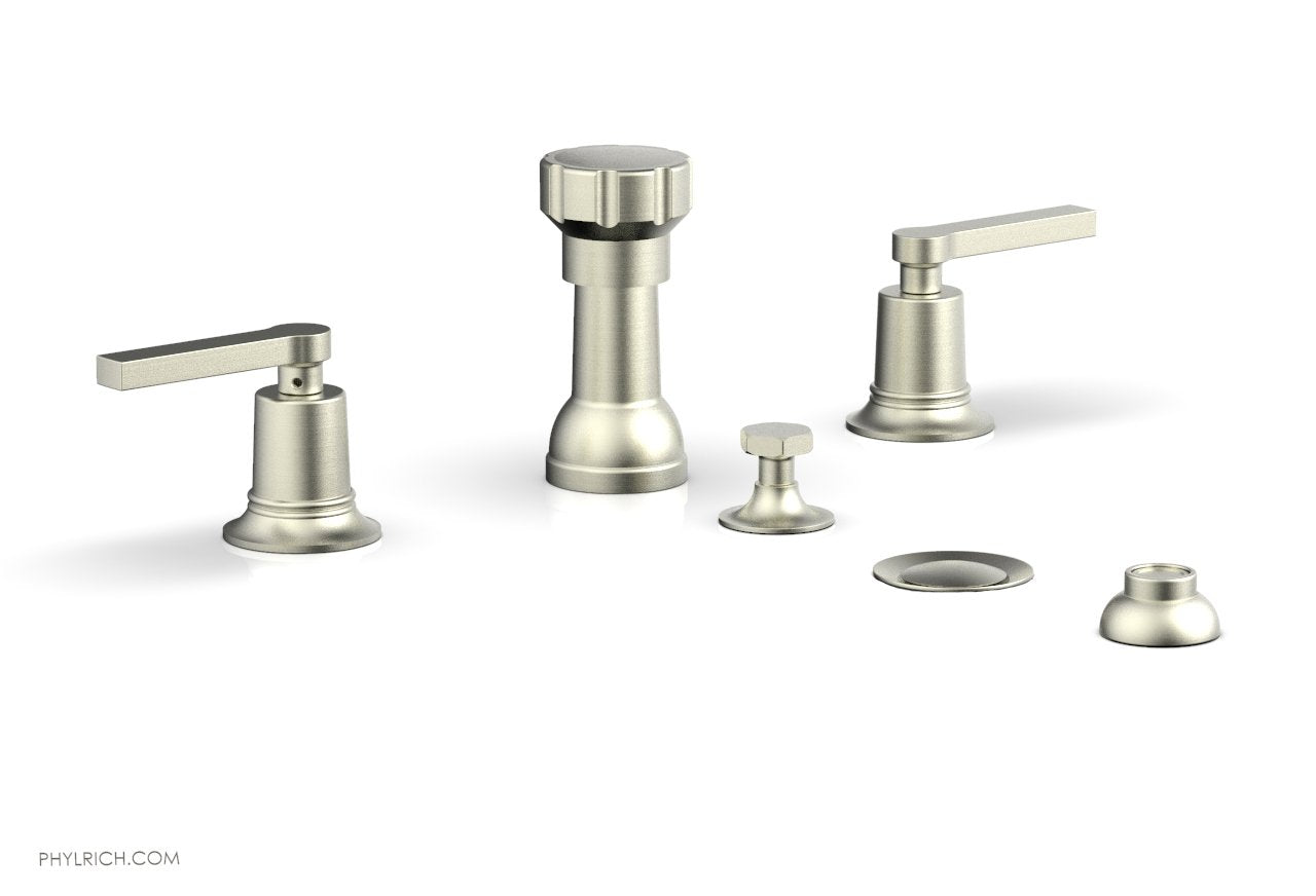 Phylrich HEX MODERN Four Hole Bidet Set - Lever Handles