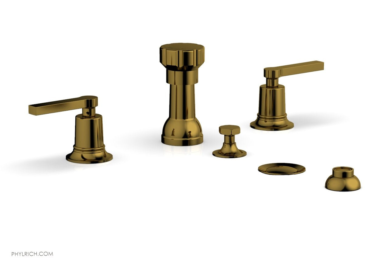 Phylrich HEX MODERN Four Hole Bidet Set - Lever Handles