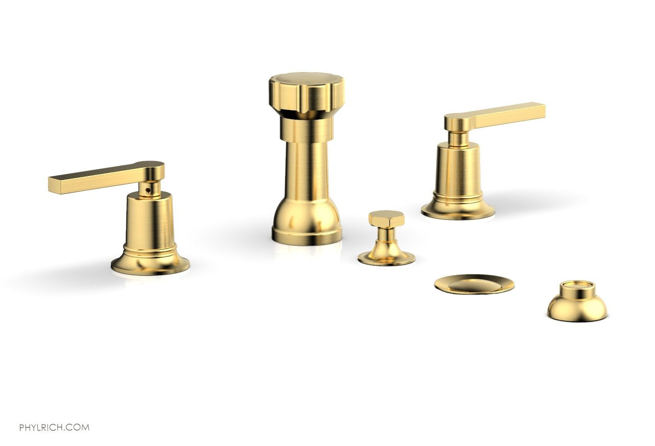 Phylrich HEX MODERN Four Hole Bidet Set - Lever Handles
