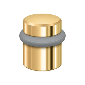 Deltana Round Universal Floor Bumper 1-1/2", Solid Brass