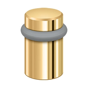Deltana Round Universal Floor Bumper 2", Solid Brass