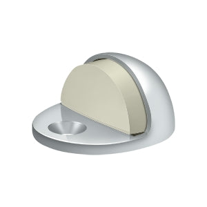 polished chrome dome stop