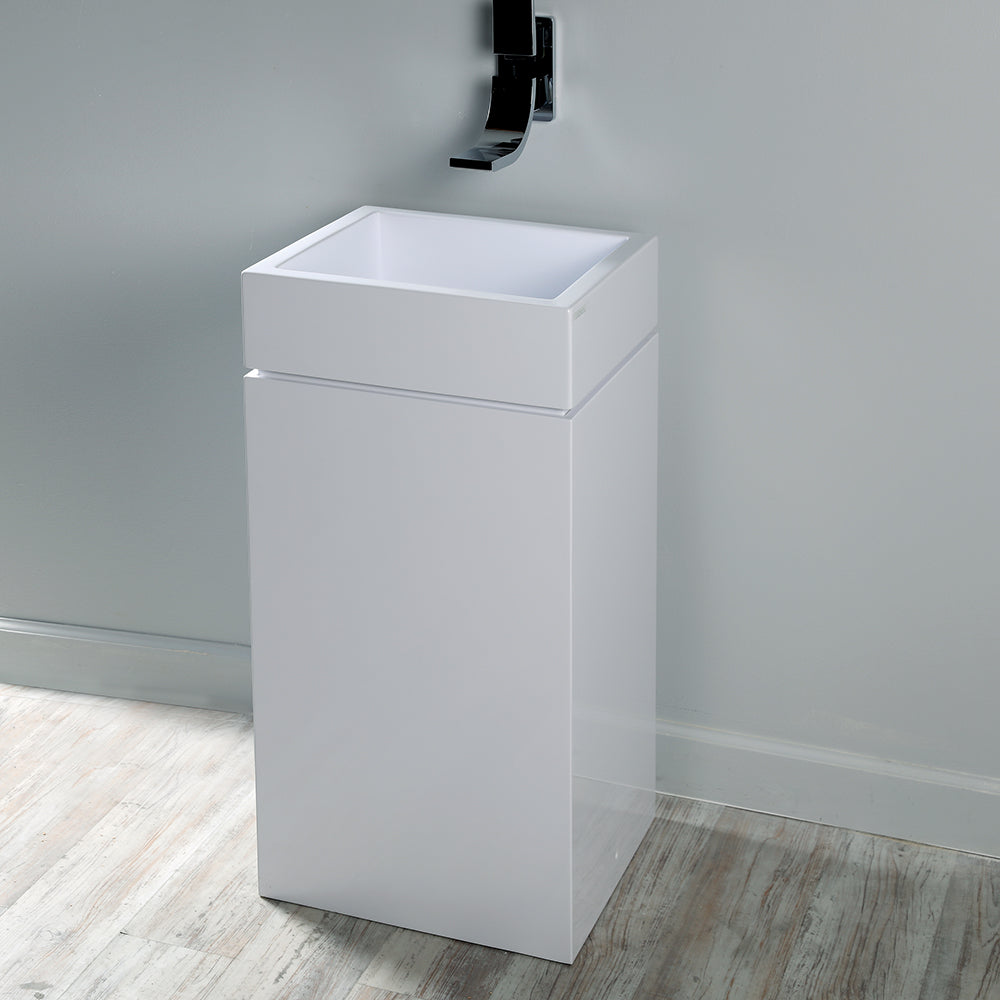 gloss white sink