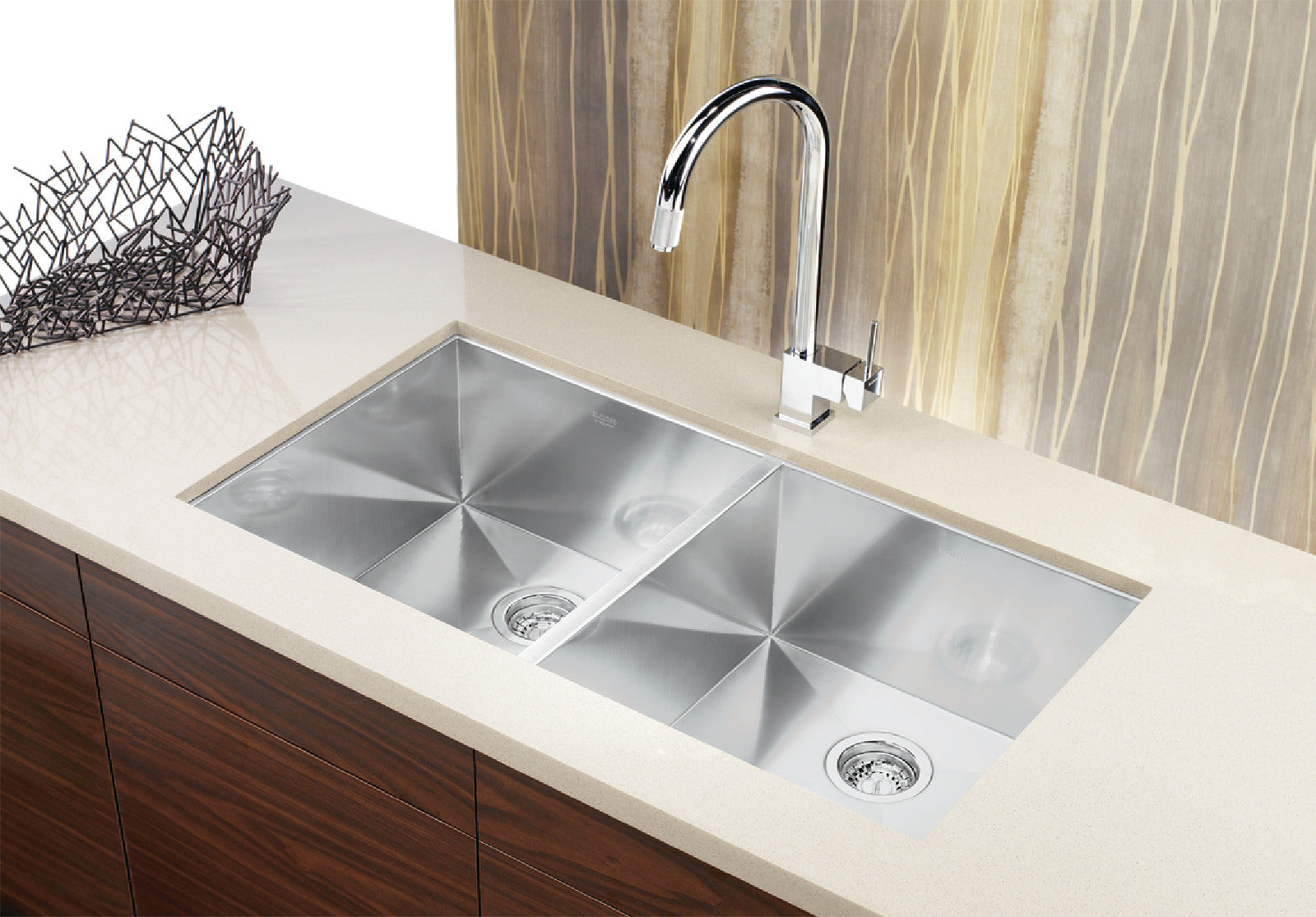 satin polish stainless steel sink