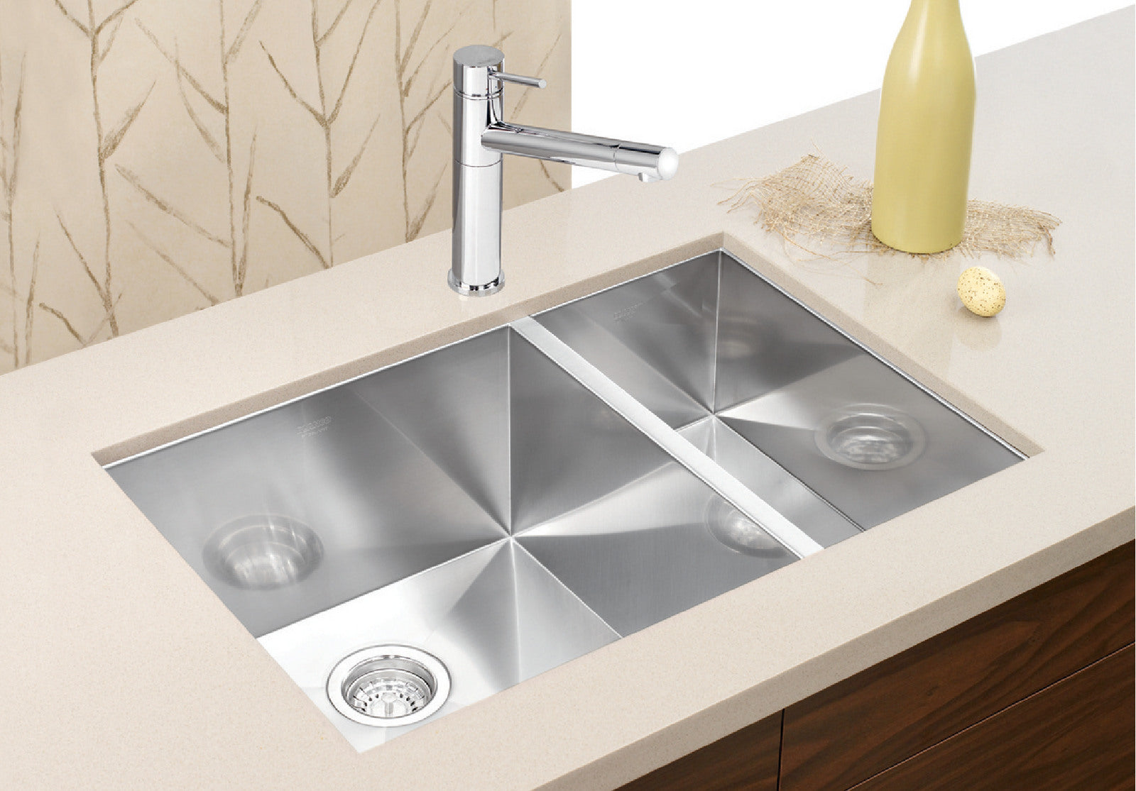 satin polish stainless steel sink