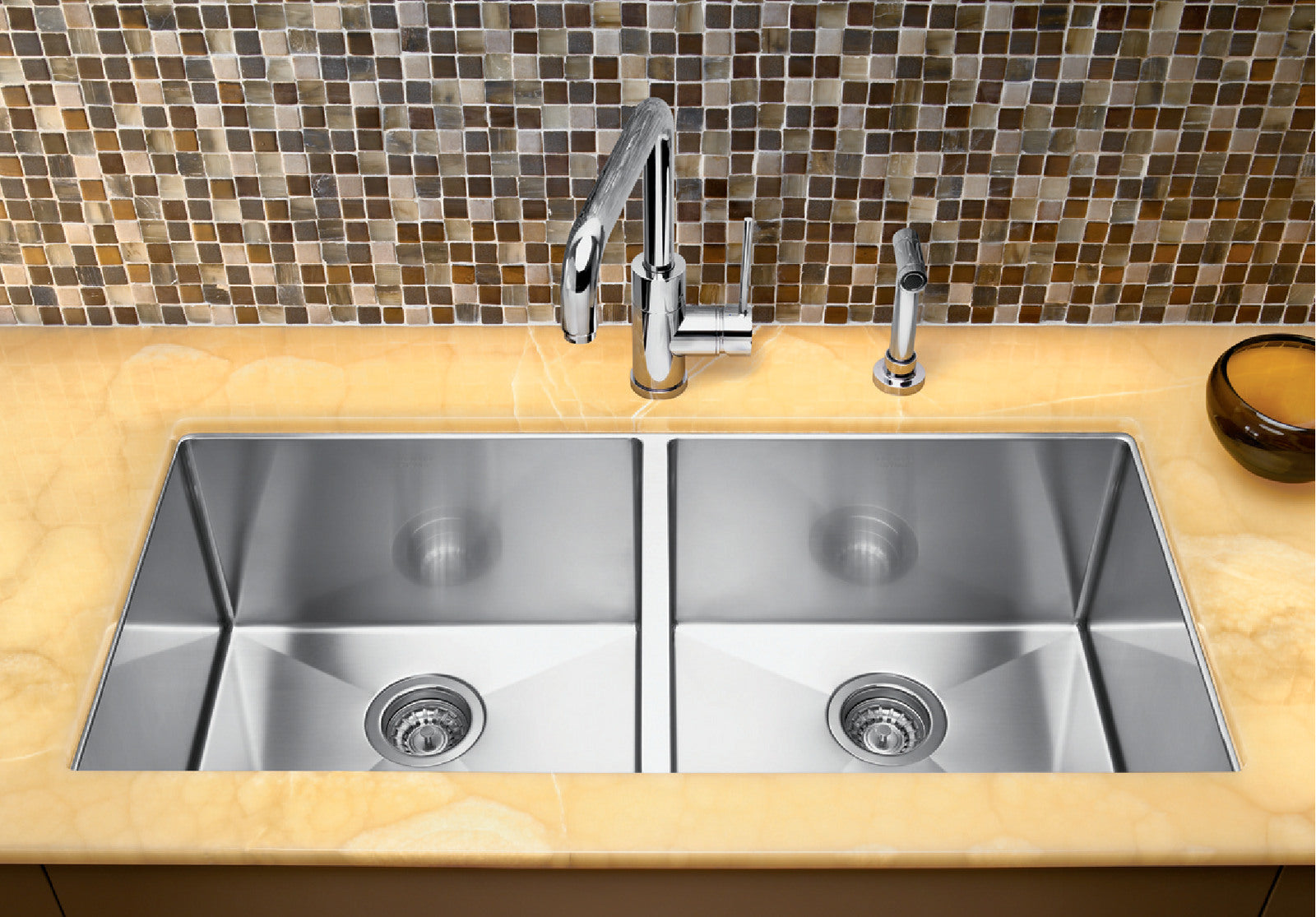 satin polish stainless steel sink