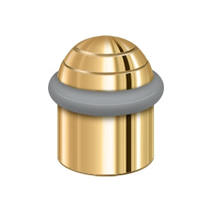 Deltana Round Universal Floor Bumper Dome Cap 1-5/8", Solid Brass