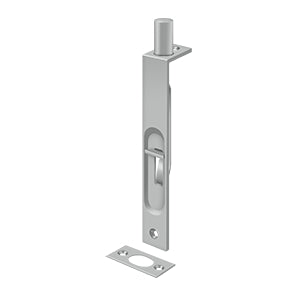 brushed stainless flush bolt