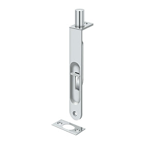 polished chrome flush bolt