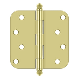 Deltana 4" x 4" x 5/8" Radius Hinge with Ball Tips
