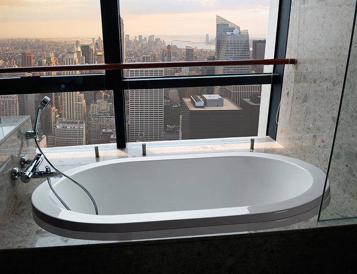 white bathtub