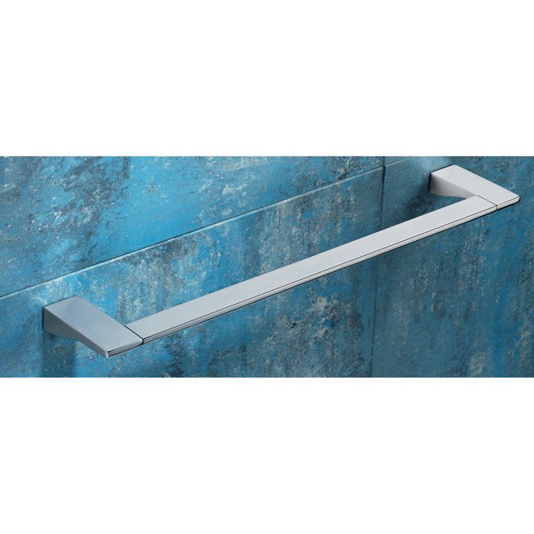 polished chrome towel bar
