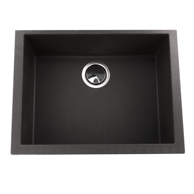 black kitchen sink