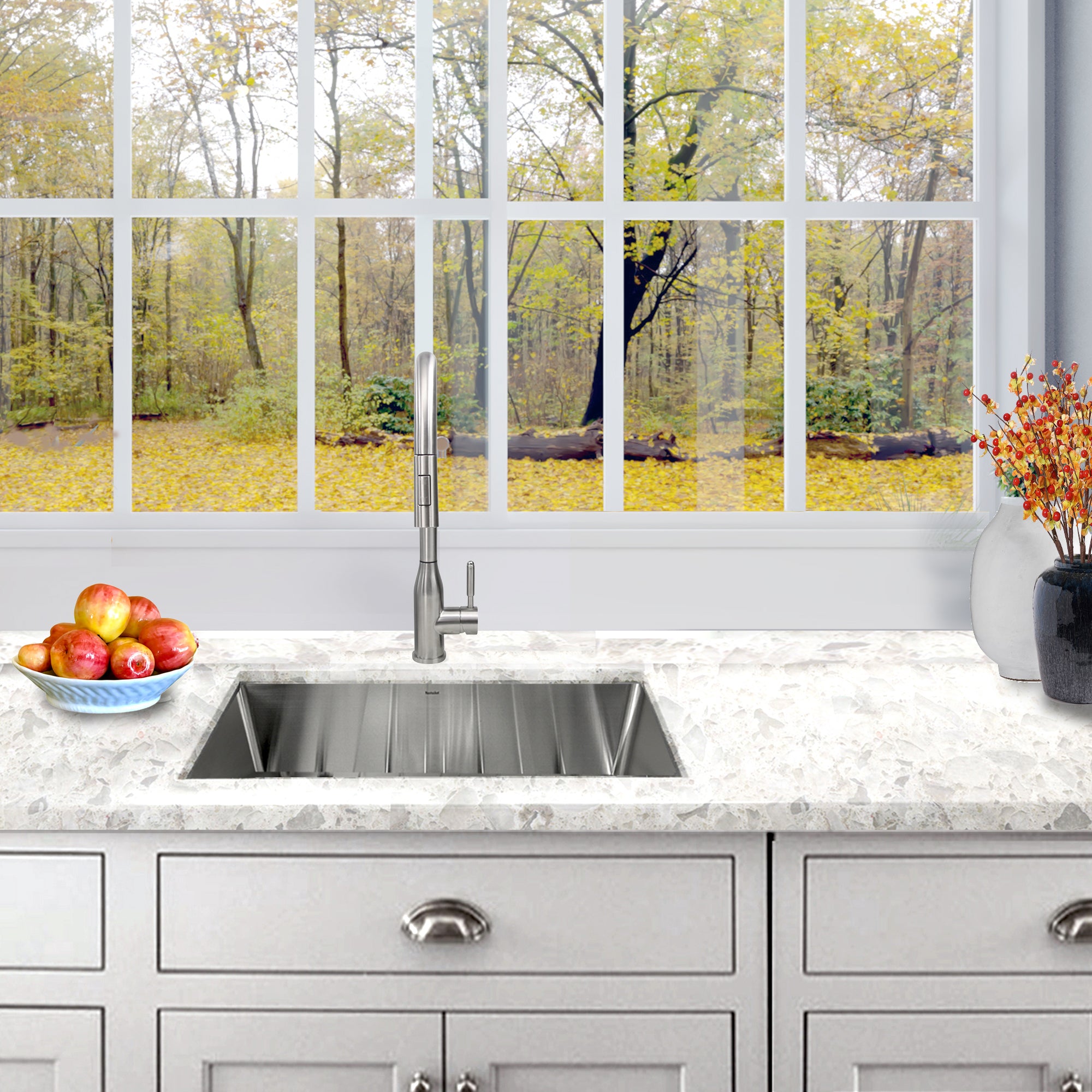 silver kitchen sink