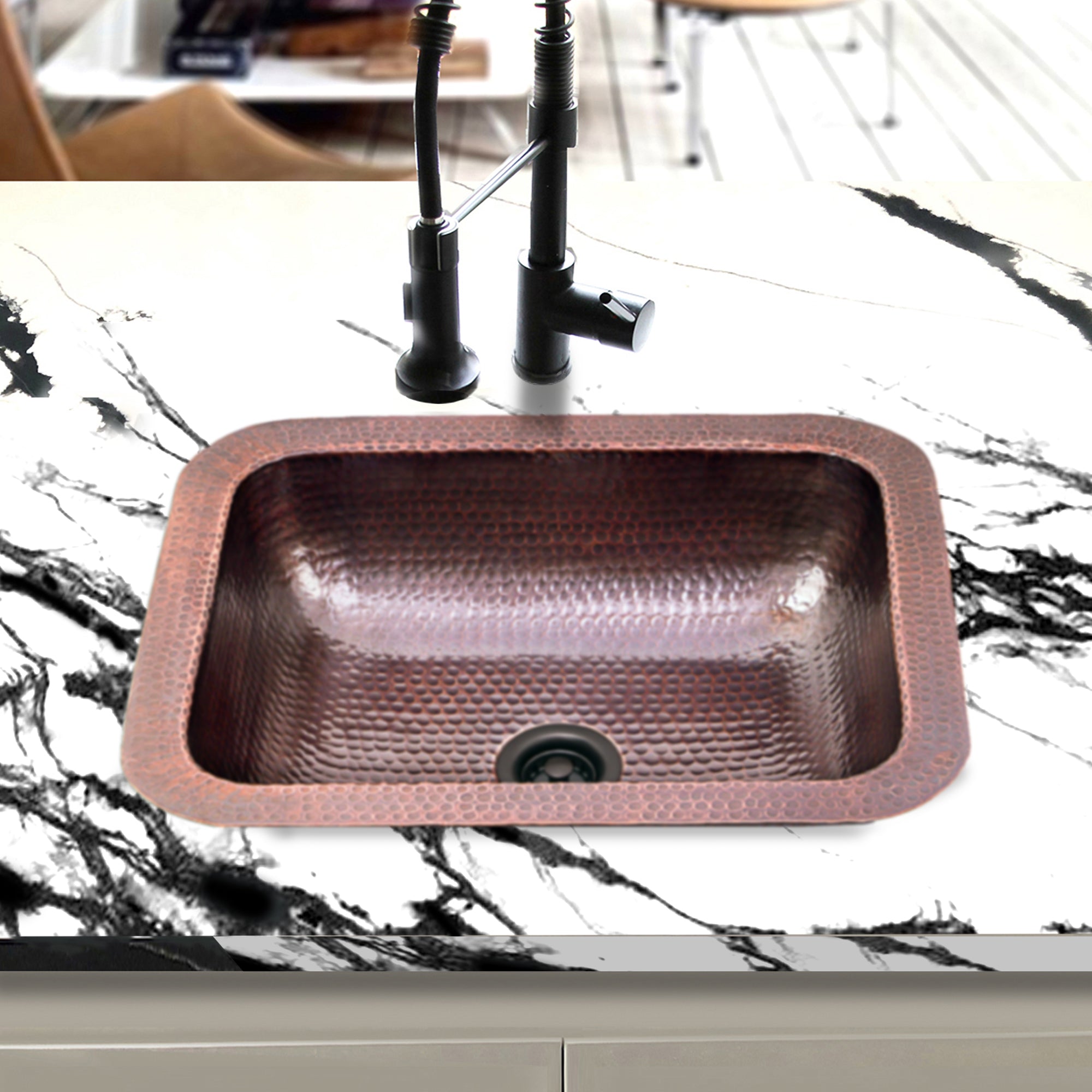 copper bathroom sink