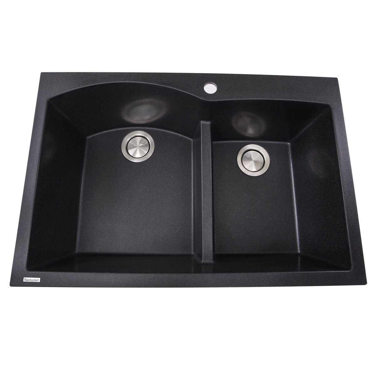 black kitchen sink