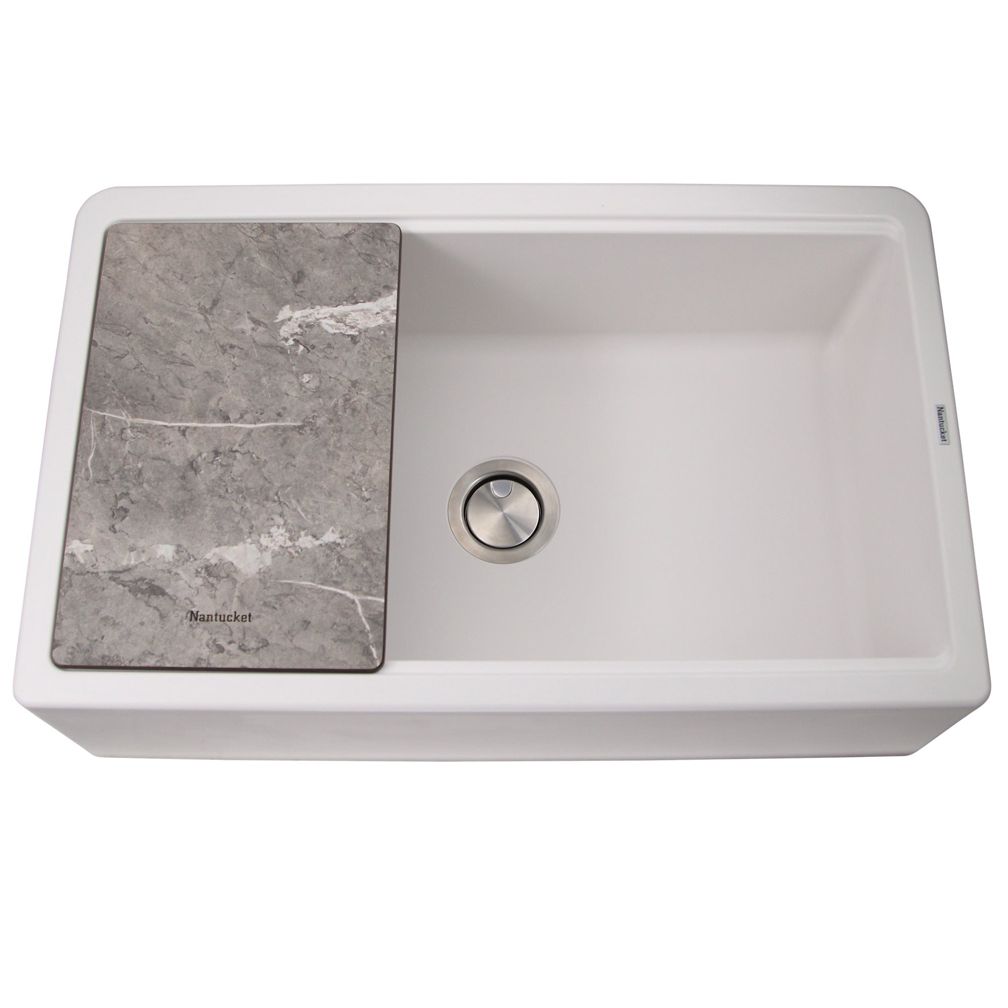 white kitchen sink