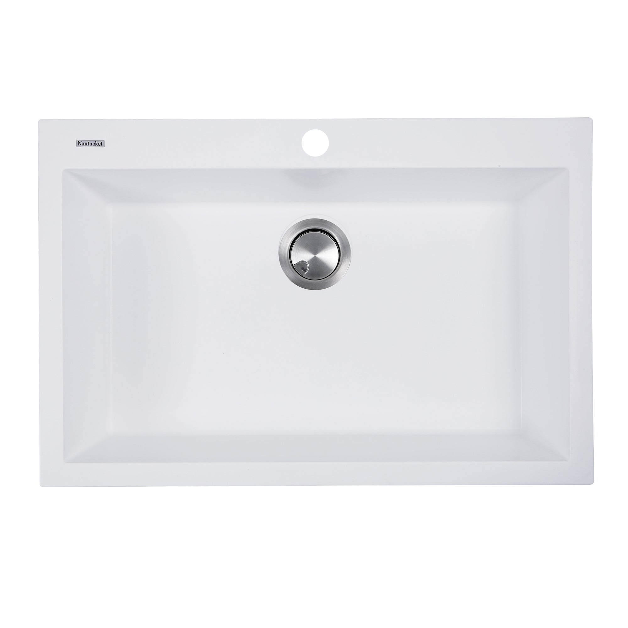 Nantucket Sinks Large Single Bowl Dualmount Granite Composite Sink